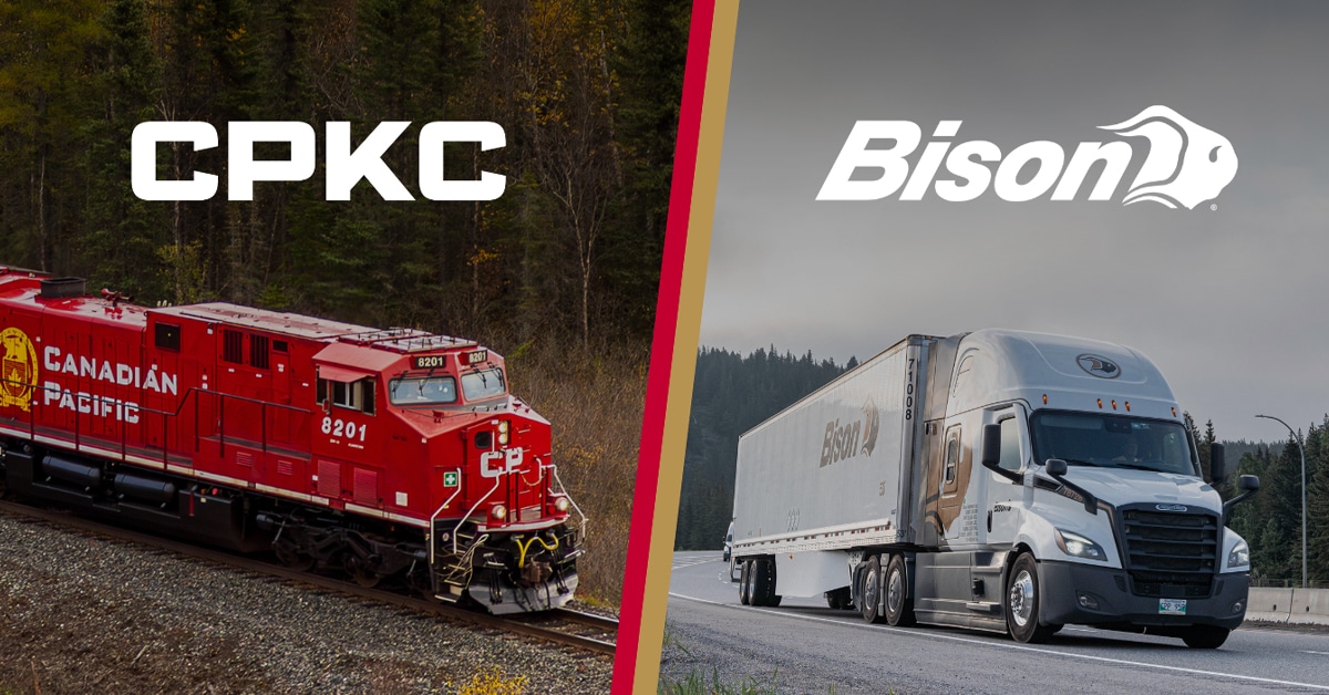 Featured image for “Bison, CPKC Sign Multimodal Service Agreement”